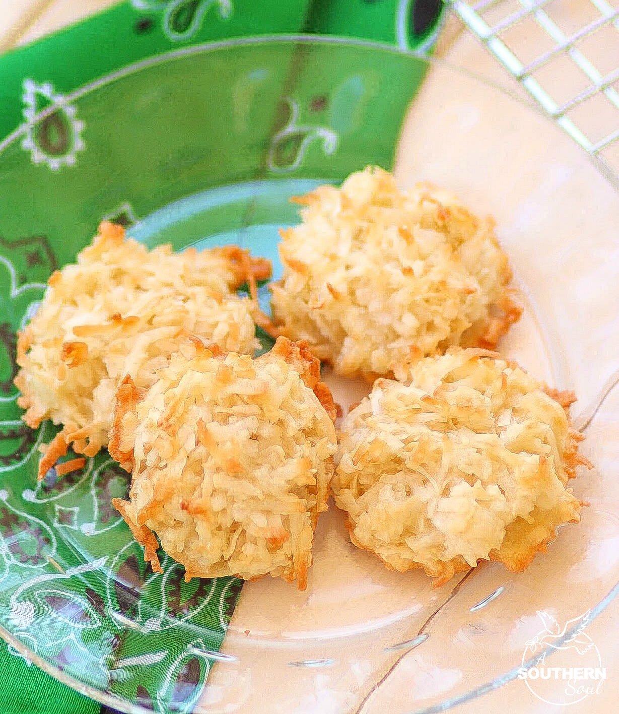 Coconut macaroons made with sugar, flour, vanilla and egg white are cookies that are so easy to make and your family will love.