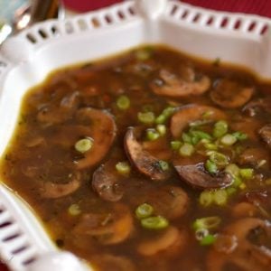 mushrooms soup with no cream
