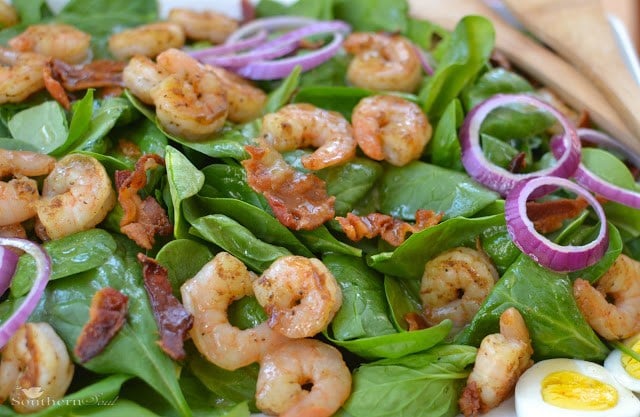 shrimp & spinach salad