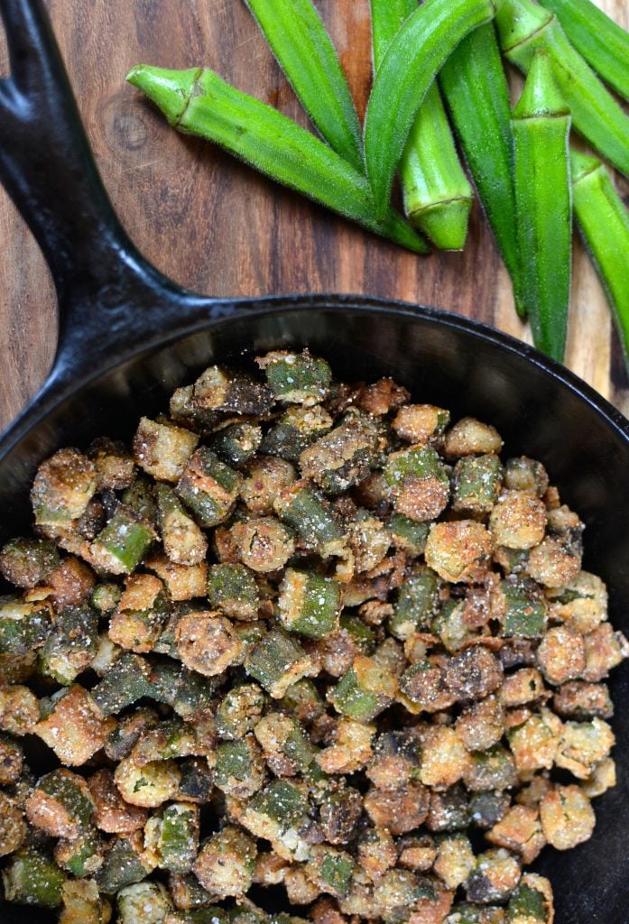 fried okra recipe