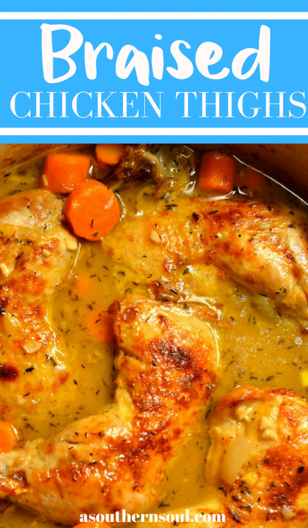 Cider braised chicken legs & thighs