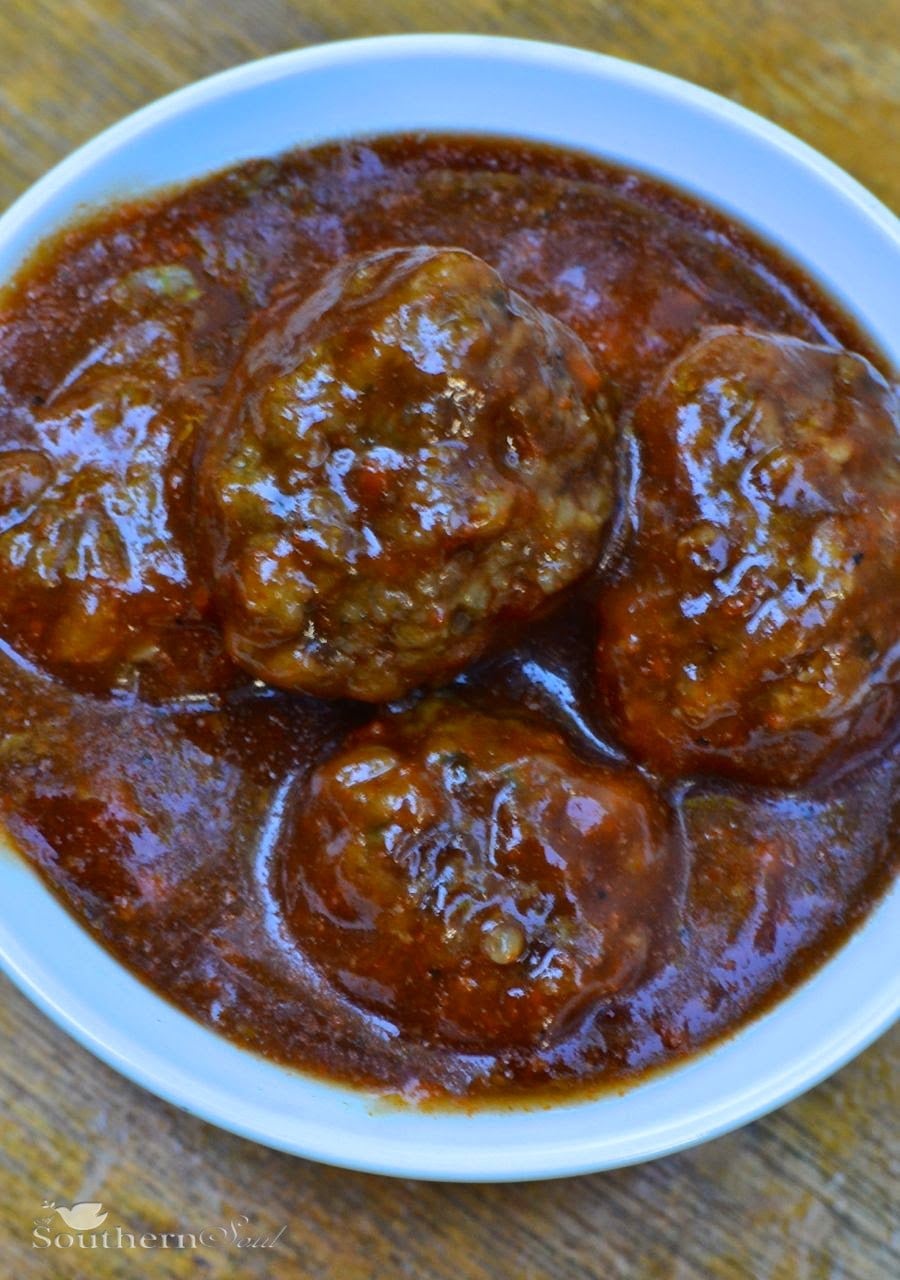 Barbecued meatballs