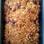 oatmeal banana bread with cranberries