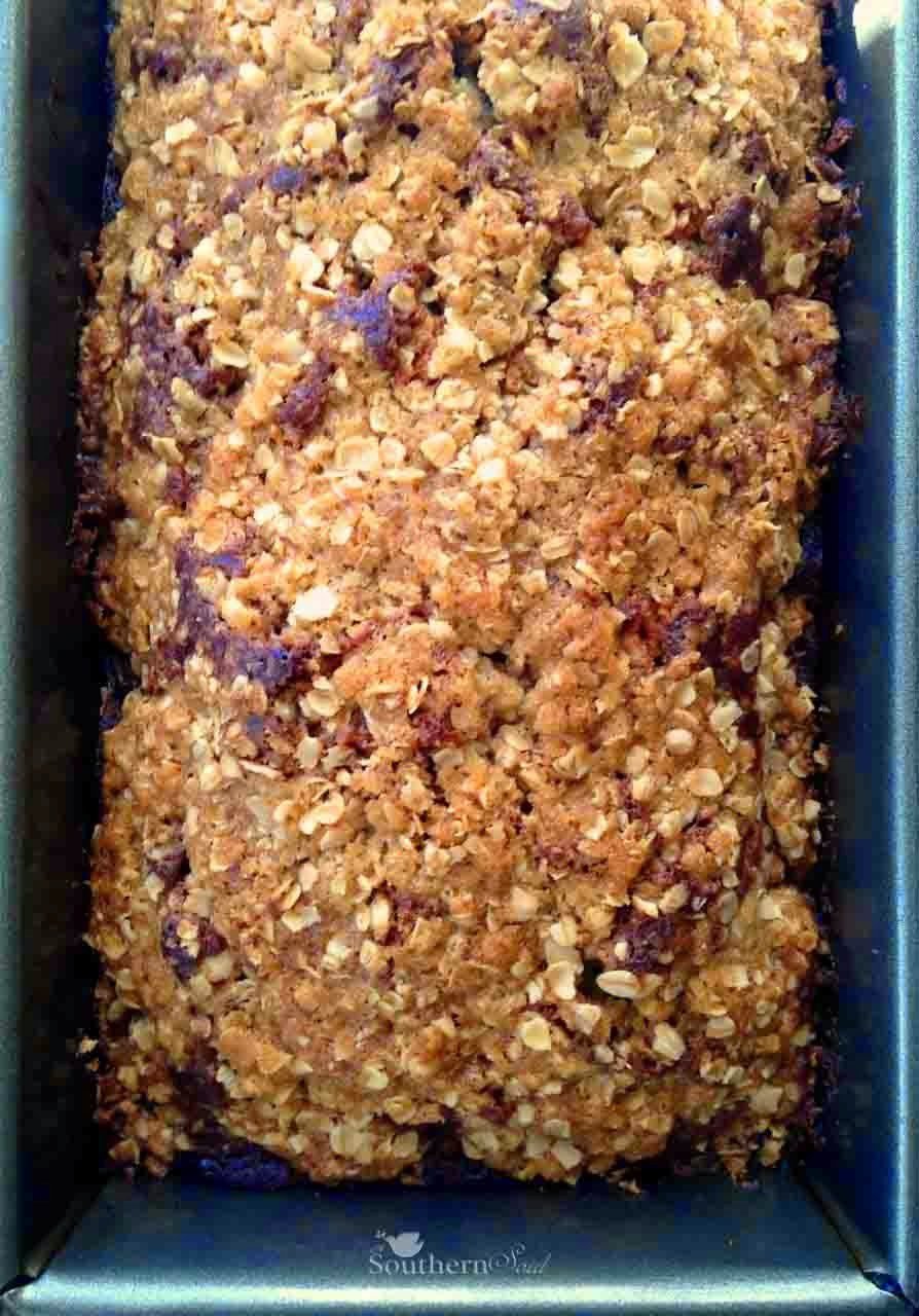 oatmeal banana bread with cranberries