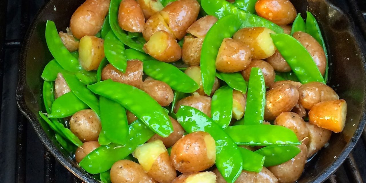 Grill Roasted Peas & Potatoes A Southern Soul