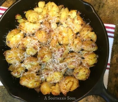 cast iron crispy potatoes