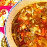 amazing roasted cabbage soup