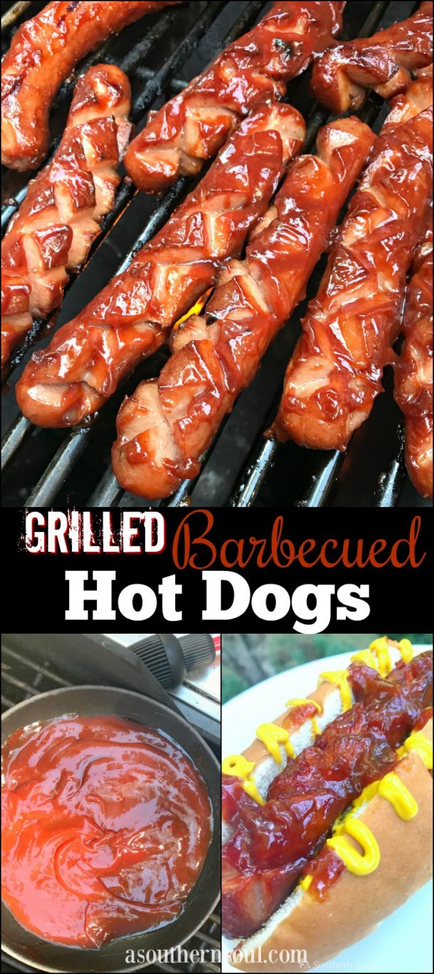 Grilled Barbecued Hot Dogs A Southern Soul