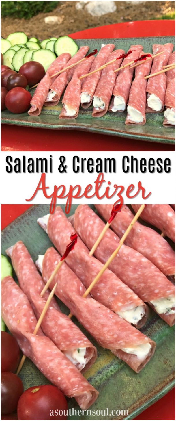Salami & Cream Cheese Appetizer A Southern Soul
