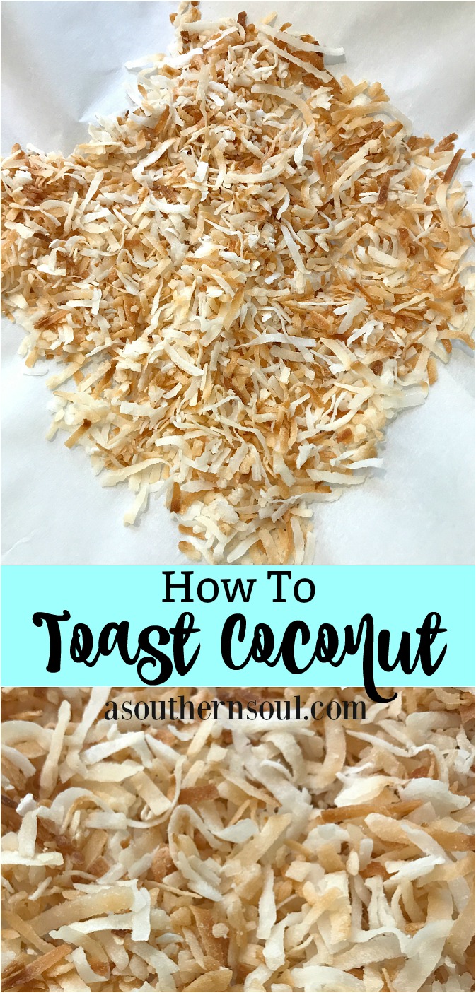 how to toast coconut on Pinterest