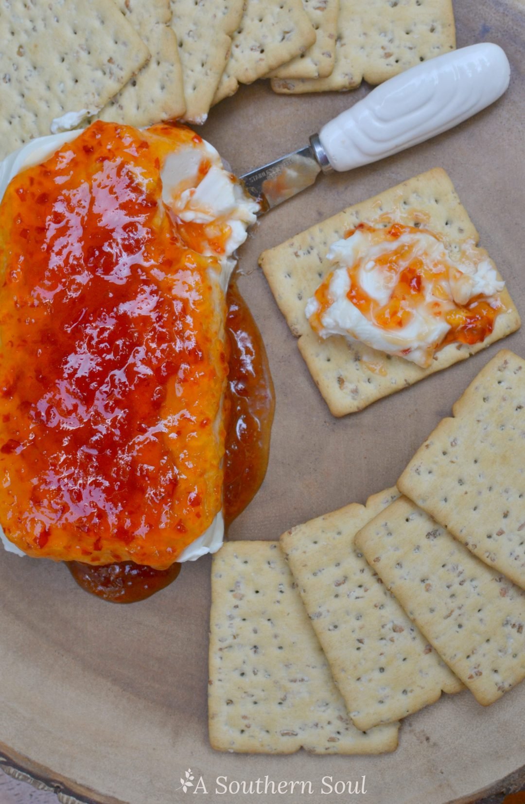 Pepper Jelly & Cream Cheese Appetizer A Southern Soul
