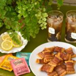 southern breeze tea and bacon bow tie crackers