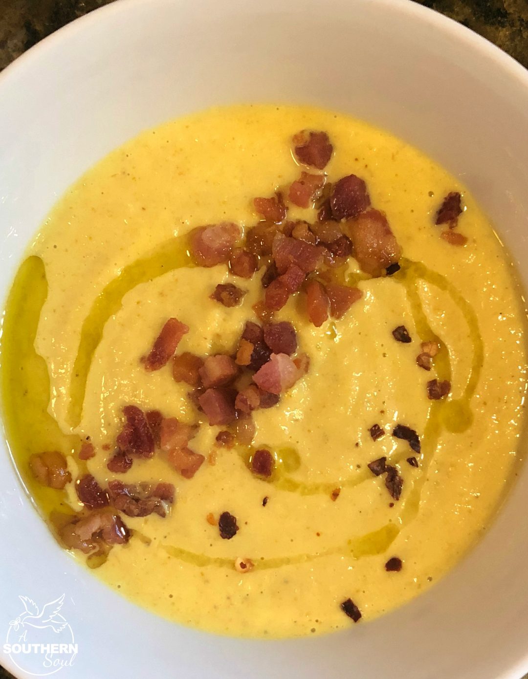 One Pot Turmeric Cauliflower Soup with Chickpeas and Coconut Milk