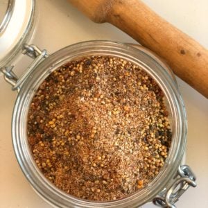 homemade montreal steak seasoning blend for meats, chicken and fish