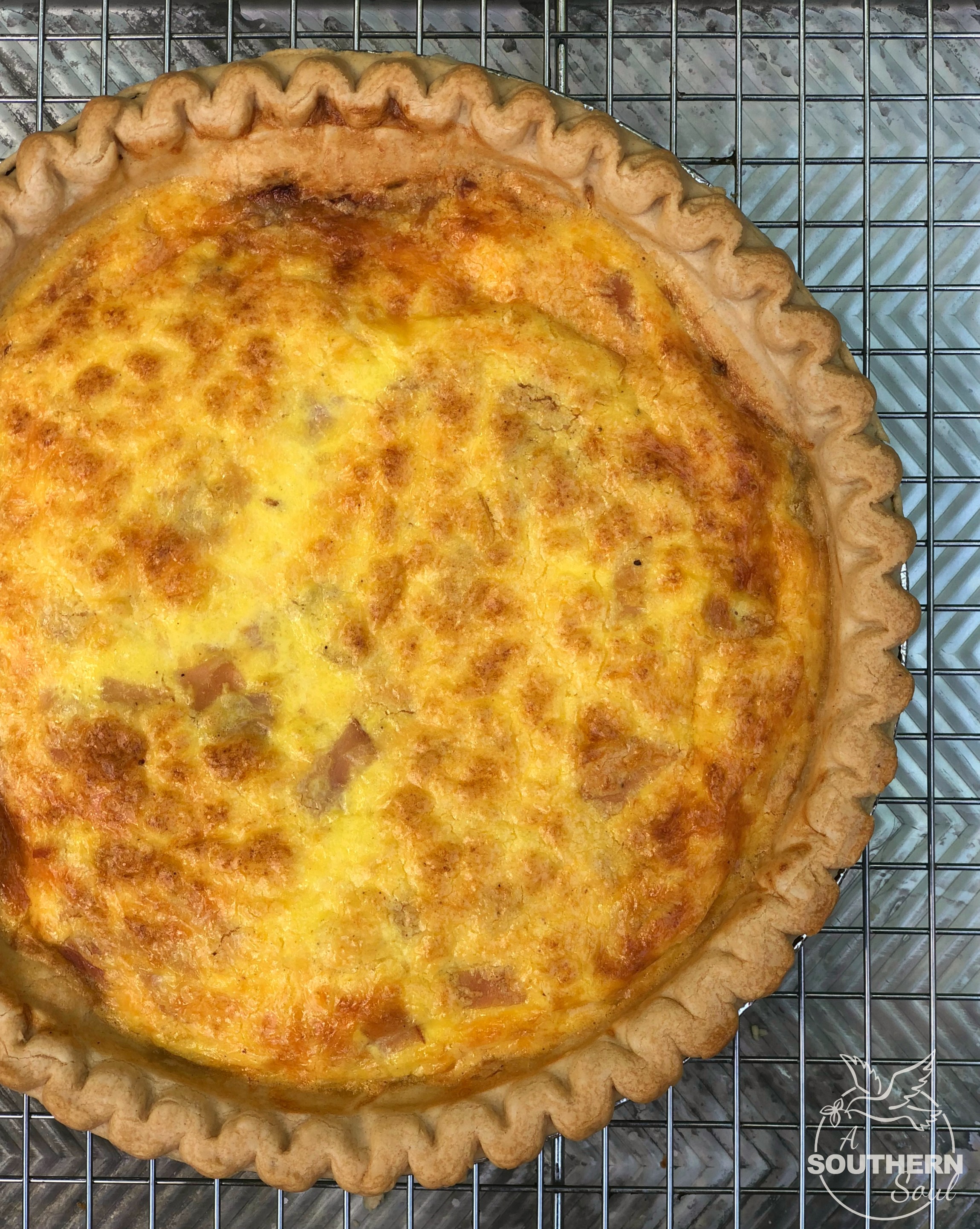 Ham and Cheese Quiche A Southern Soul