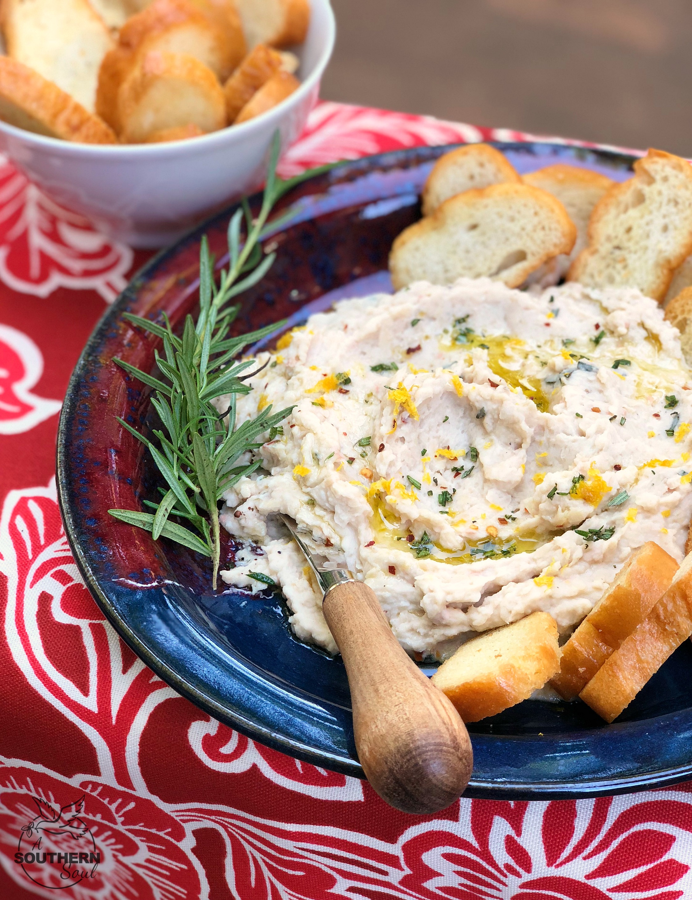 Garlic & Herb White Bean Dip A Southern Soul