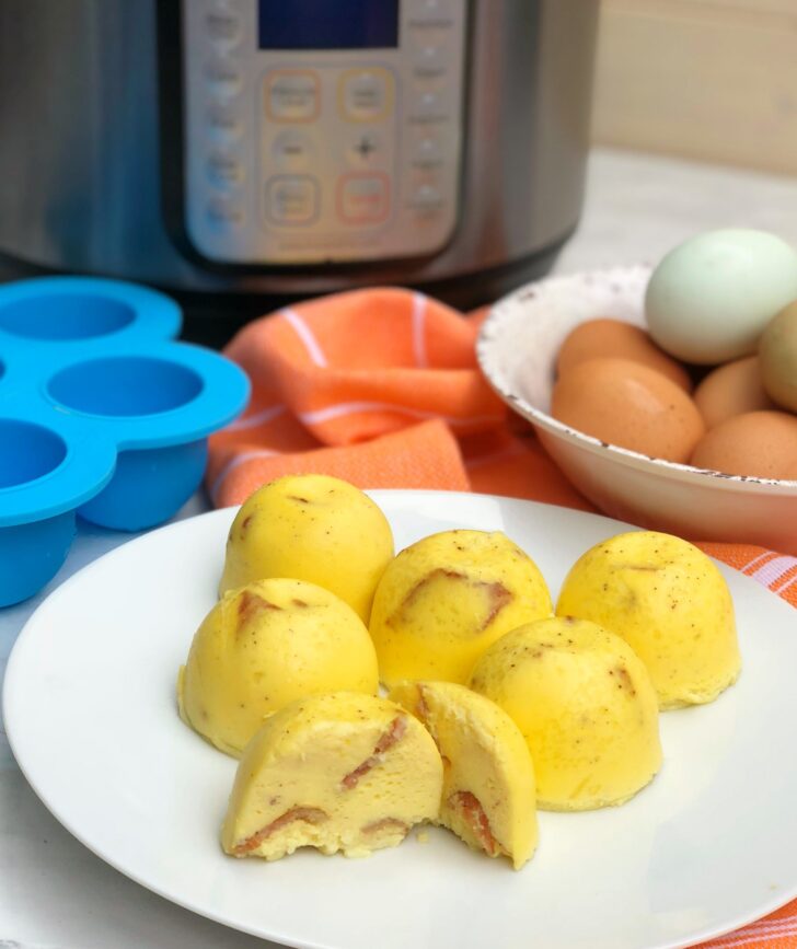 Instant Pot Bacon & Cheese Egg Bites