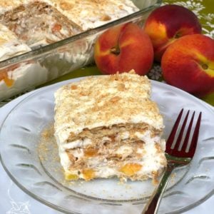 Peaches & Cream Icebox Cake