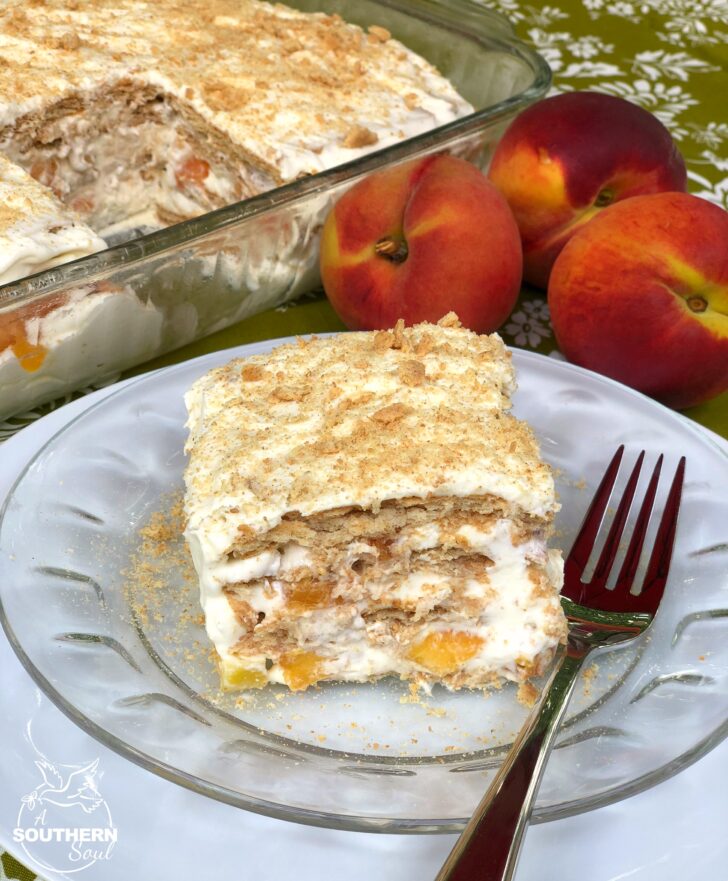 Peaches & Cream Icebox Cake