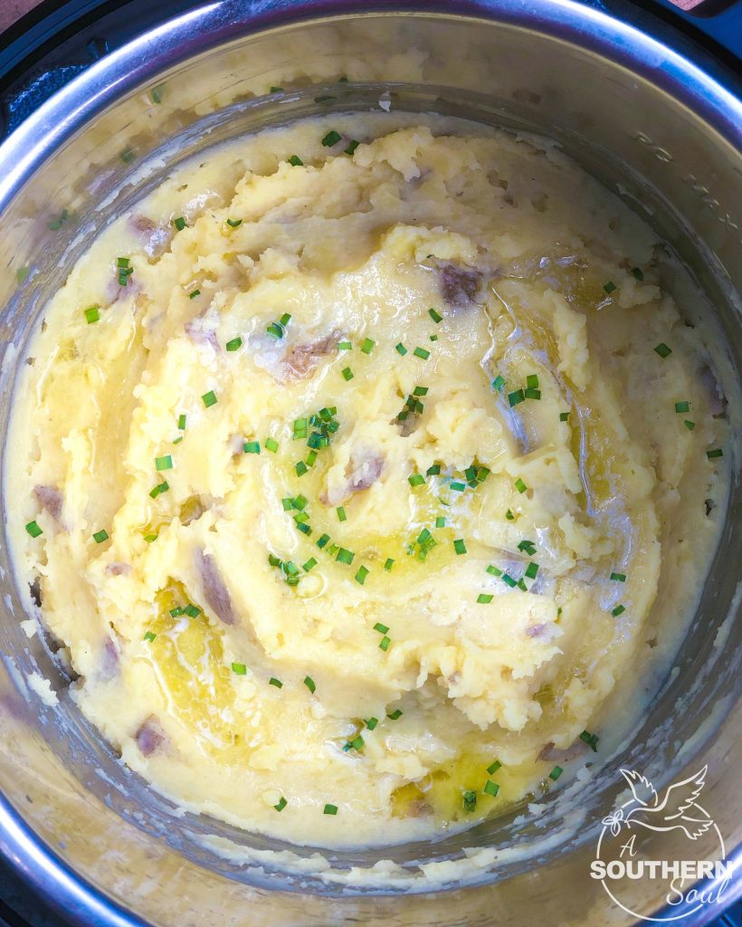 Instant Pot Mashed Potatoes are easy to make thanks to pressure cooking. Flavored with butter and perfect seasoning, they are great for a weeknight meal or the holidays.