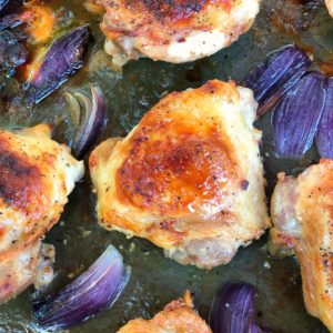 Sheet pan ranch chicken thighs