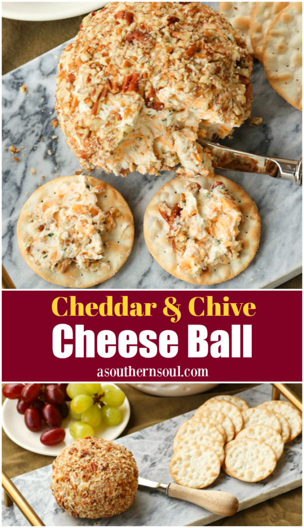 Cheddar & Chive Cheese Ball A Southern Soul
