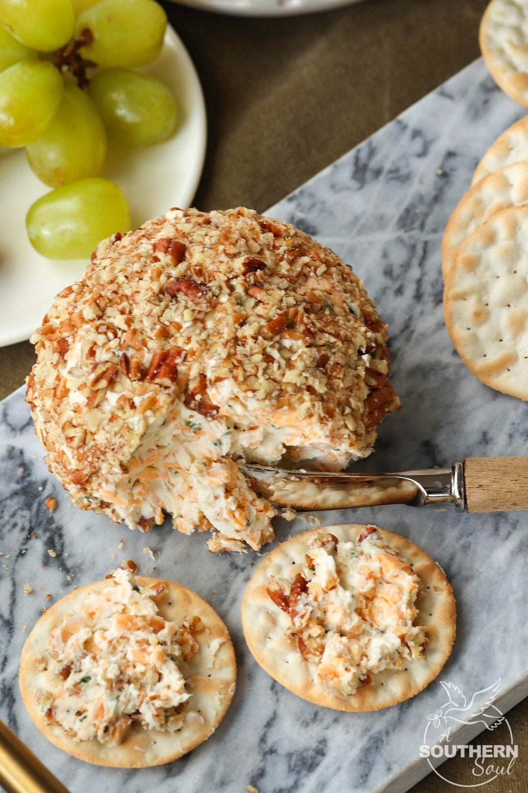 Cheddar & Chive Cheese Ball A Southern Soul