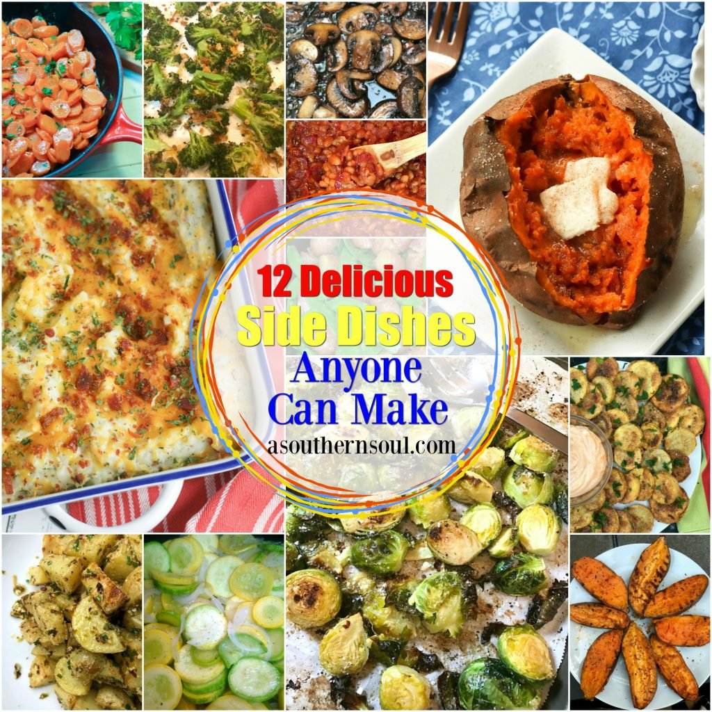 Twelve Simply Delicious Side Dishes Anyone Can Make is a collection of great recipes that will become your go to recipes for any time of the year or occasion.