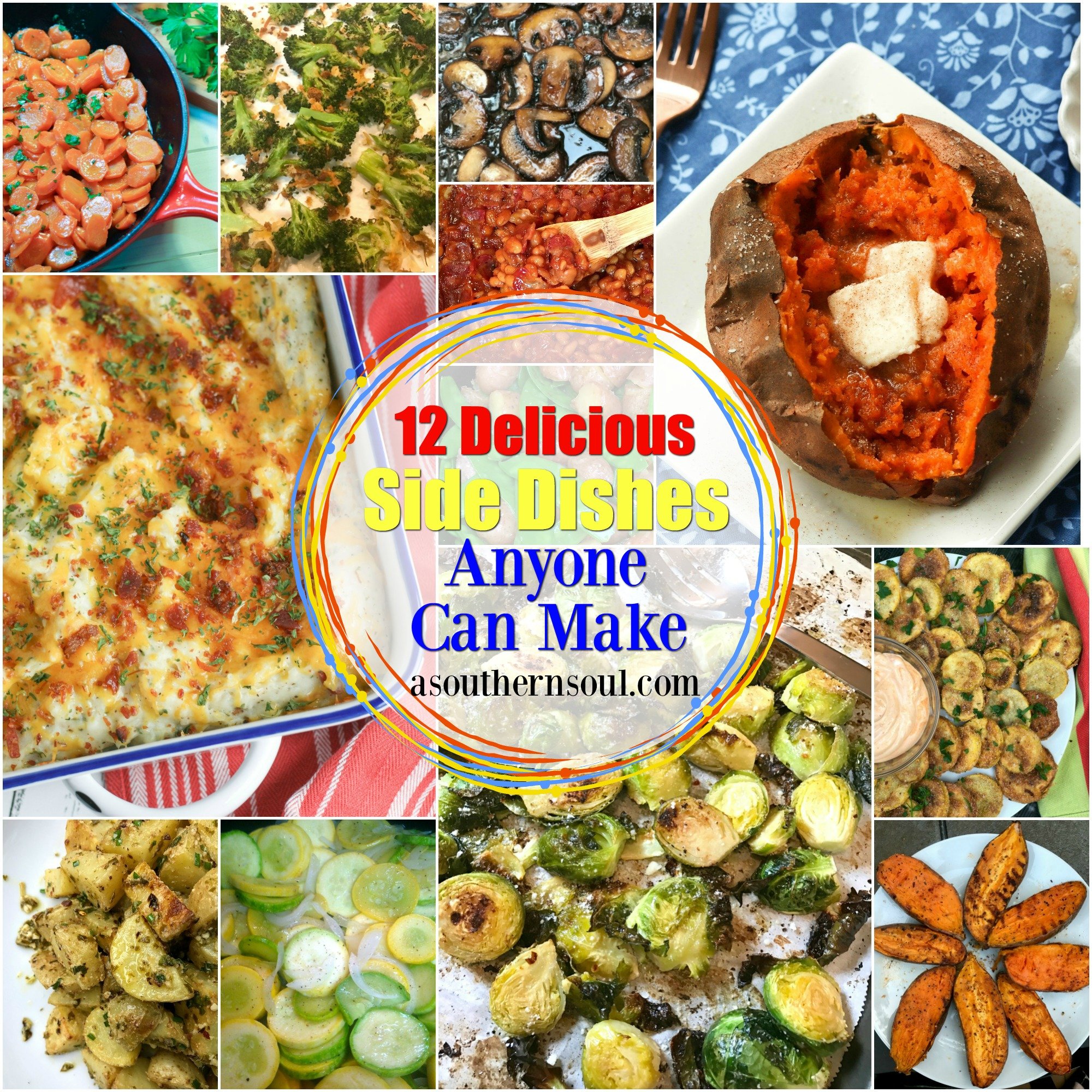 Twelve Simply Delicious Side Dishes Anyone Can Make is a collection of great recipes that will become your go to recipes for any time of the year or occasion.