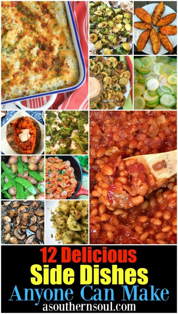 Twelve Simply Delicious Side Dishes Anyone Can Make is a collection of great recipes that will become your go to recipes for any time of the year or occasion.