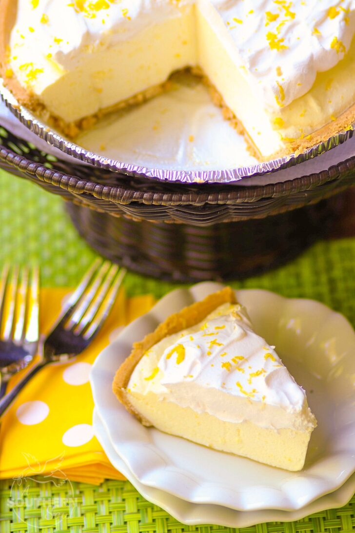 Lemon Icebox Pie is a classic dessert that's super easy to make. Lemon Jello, Cool Whip and a store bought pie crust, you can make this delicious pie in no time.