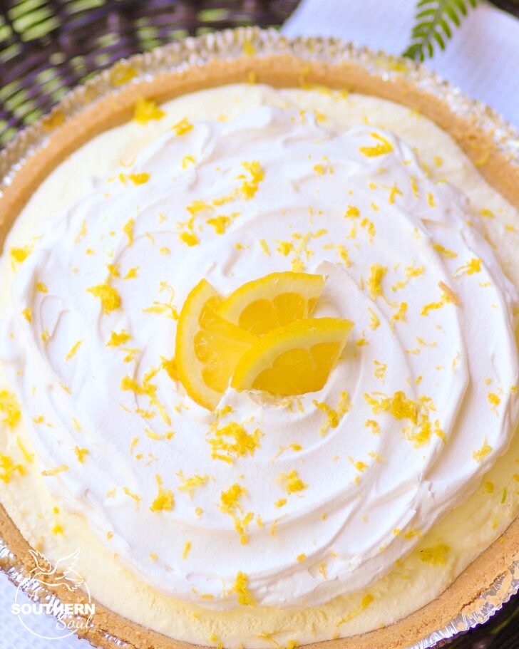 Lemon Icebox Pie is a classic dessert that's super easy to make. Lemon Jello, Cool Whip and a store bought pie crust, you can make this delicious pie in no time.