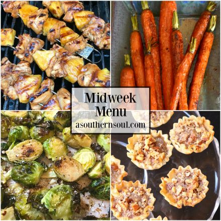 Midweek Menu #52 – Grilled Chicken Pineapple Skewers