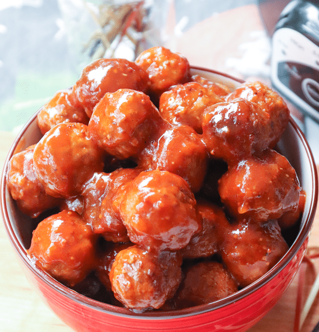 Game Day Crock Pot Meatballs