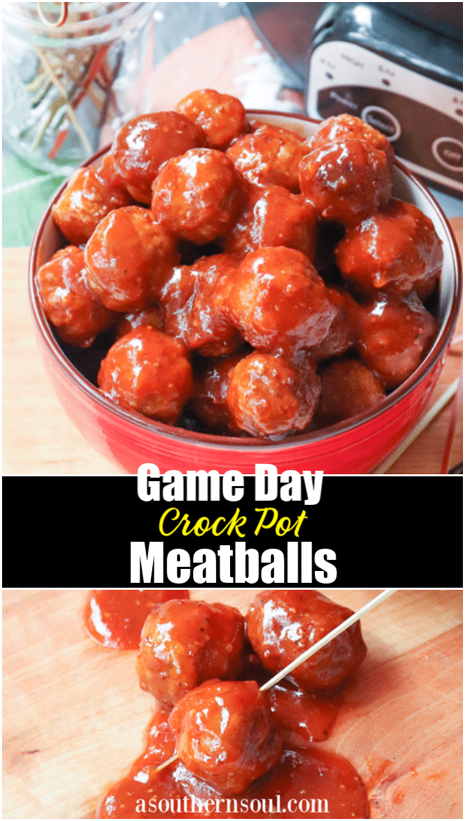 Game Day Crock Pot Meatballs A Southern Soul