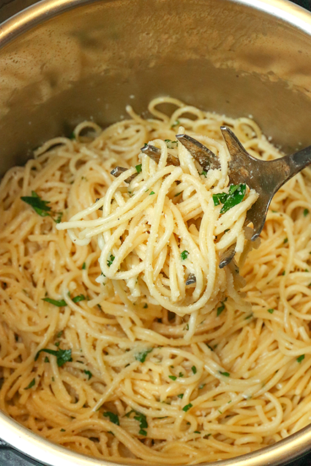 Instant Pot Garlic Parmesan Noodles A Southern Soul