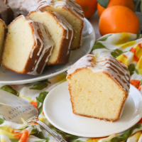 Orange Pound Cake made with fresh squeezed orange juice and zest is a delicious dessert to enjoy any time of year! This buttery, sweet cake is surprisingly easy to make and and will disappear quickly.