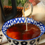 Creme Brulee Coffee Creamer made with 4 ingredients makes the best cup of coffee! Made with evaporated milk, brown sugar, half and half and vanilla.