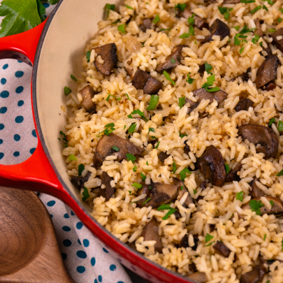 One Pot Mushroom Rice