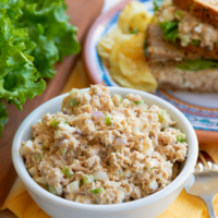 All Time Best Tuna Salad is simple to make! Made with tuna, celery, onion, eggs and mayonnaise then seasoned perfect. This will become your go-to recipe for the All Time Best Tuna Salad!