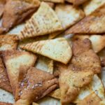 Homemade Pita chips made with store bought pita bread, olive oil, salt or za'atar. They are perfect for all your dips or for snacking.