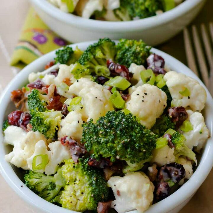 Broccoli Cauliflower Salad A Southern Soul