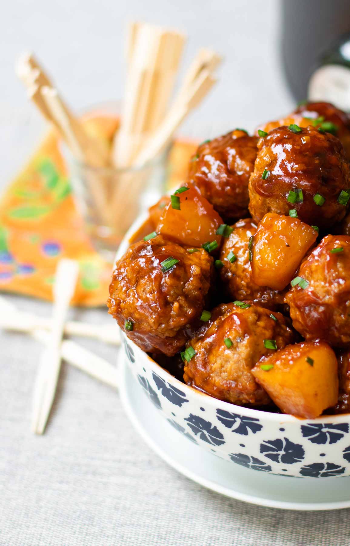 Crock Pot Hawaiian Meatballs