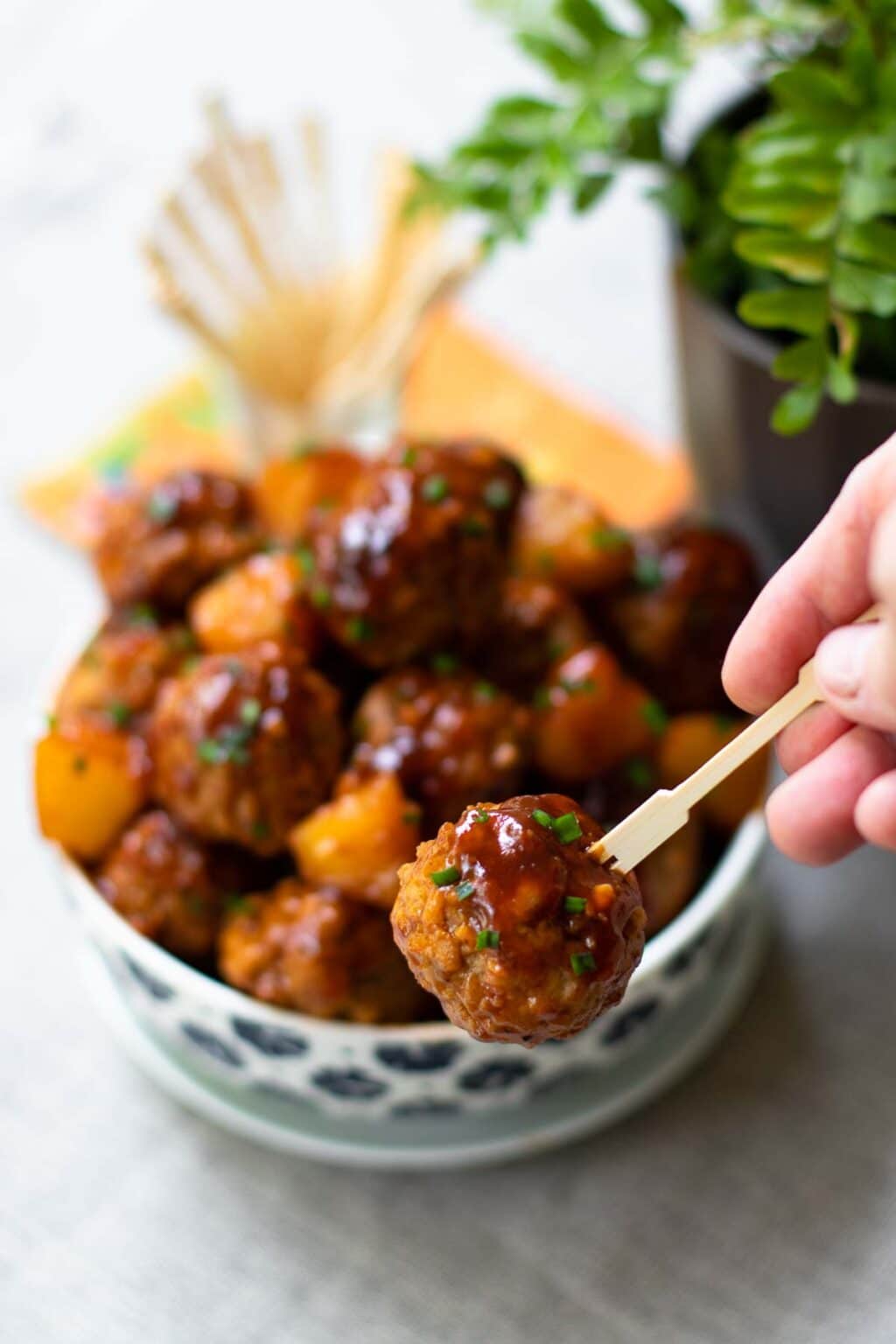 Crock Pot Hawaiian Meatballs