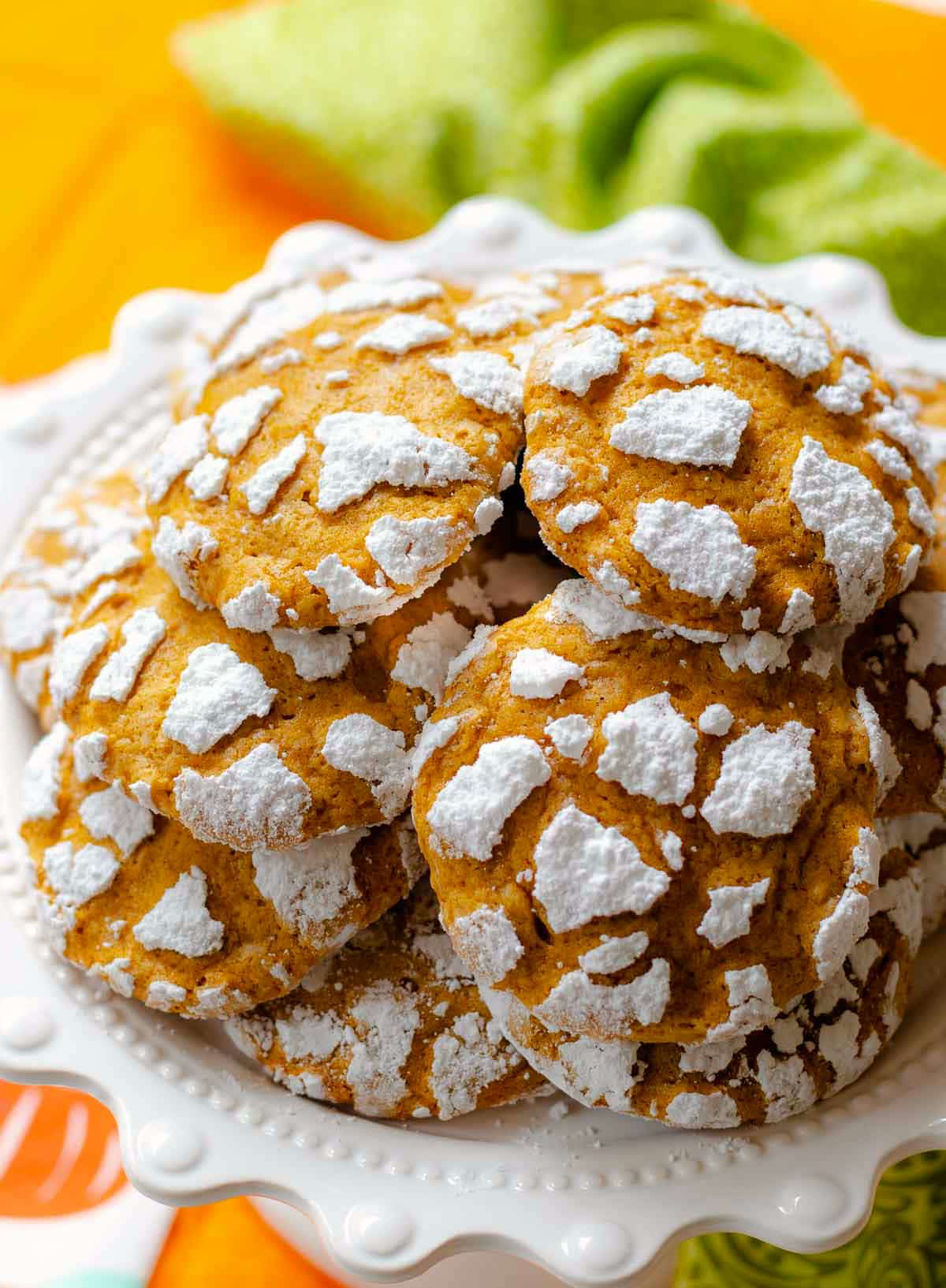 Pumpkin Crinkle Cookies [www.asouthernsoul.com]
