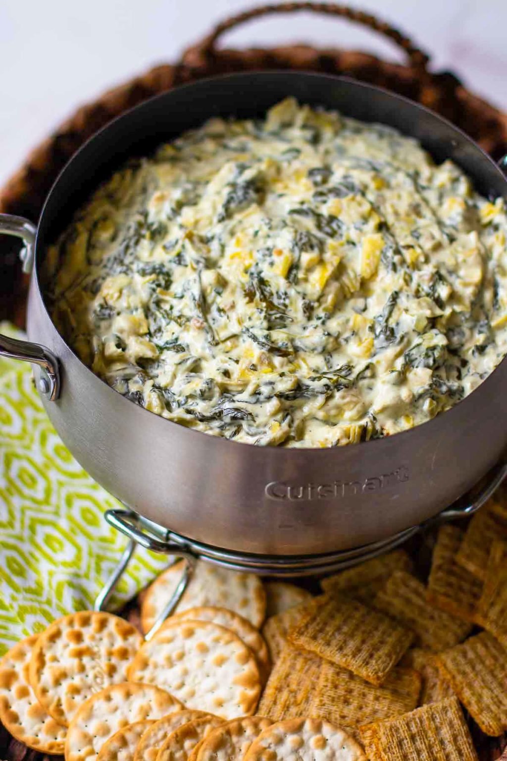 Crock Pot Spinach Artichoke Dip A Southern Soul