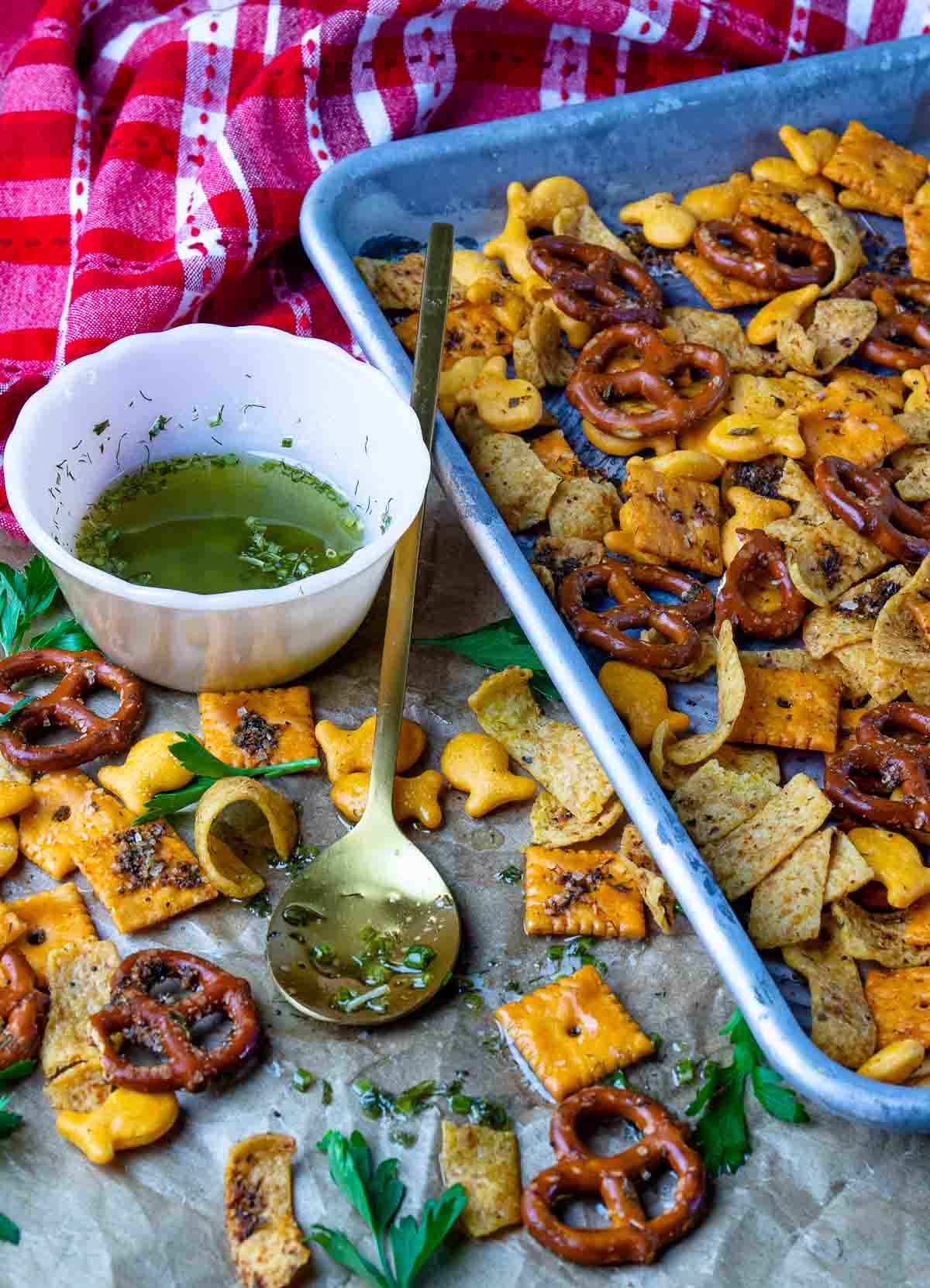 Spicy Cheese Cracker Snack Mix A Southern Soul