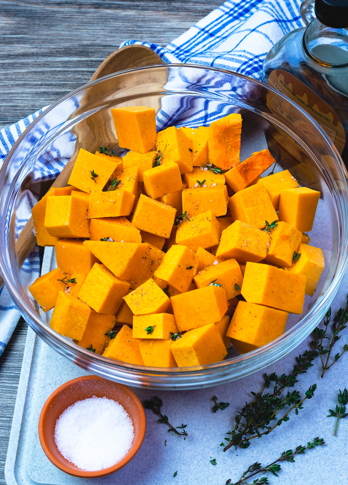 Roasted Butternut Squash With Bacon