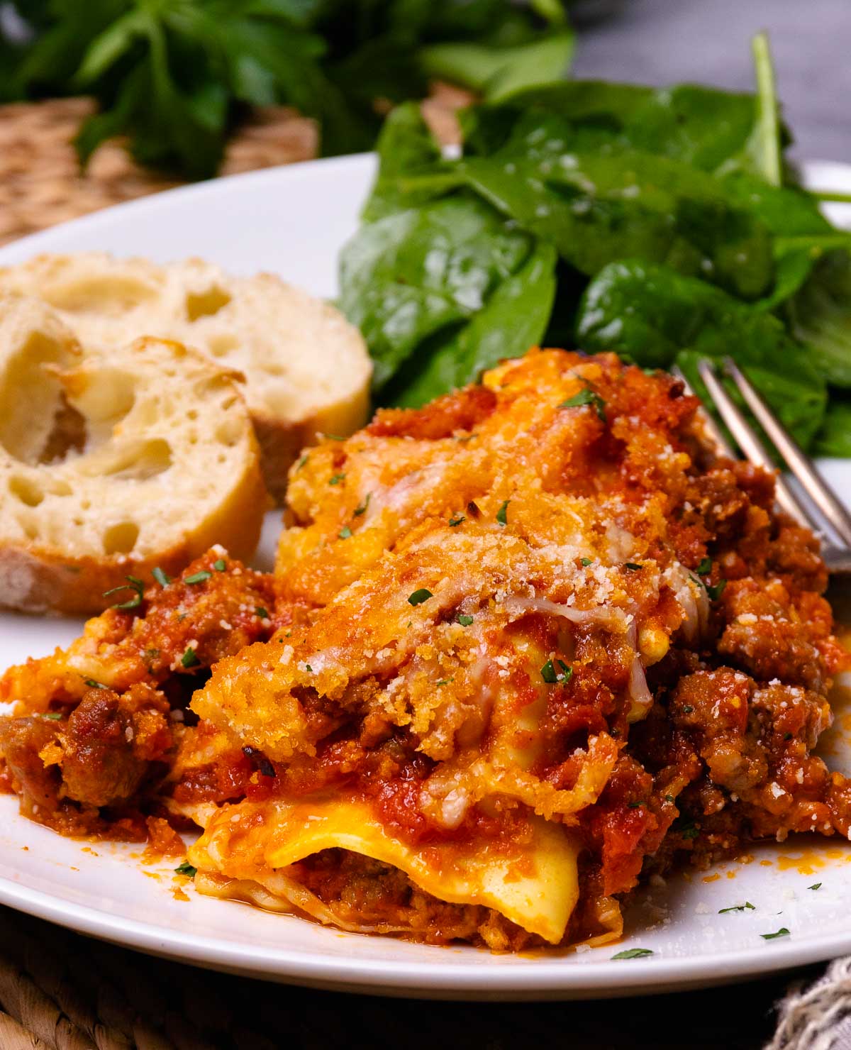 Cheesy Italian Sausage Ravioli Bake A Southern Soul