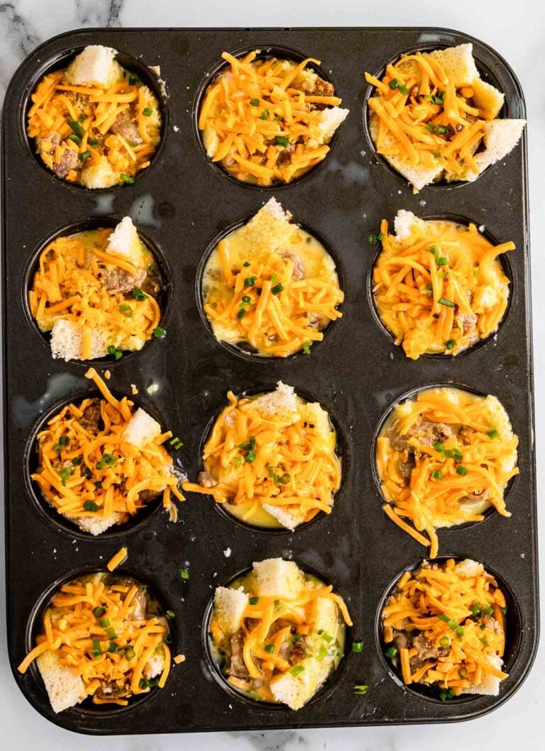 Sausage Egg And Cheese Breakfast Cupcakes A Southern Soul